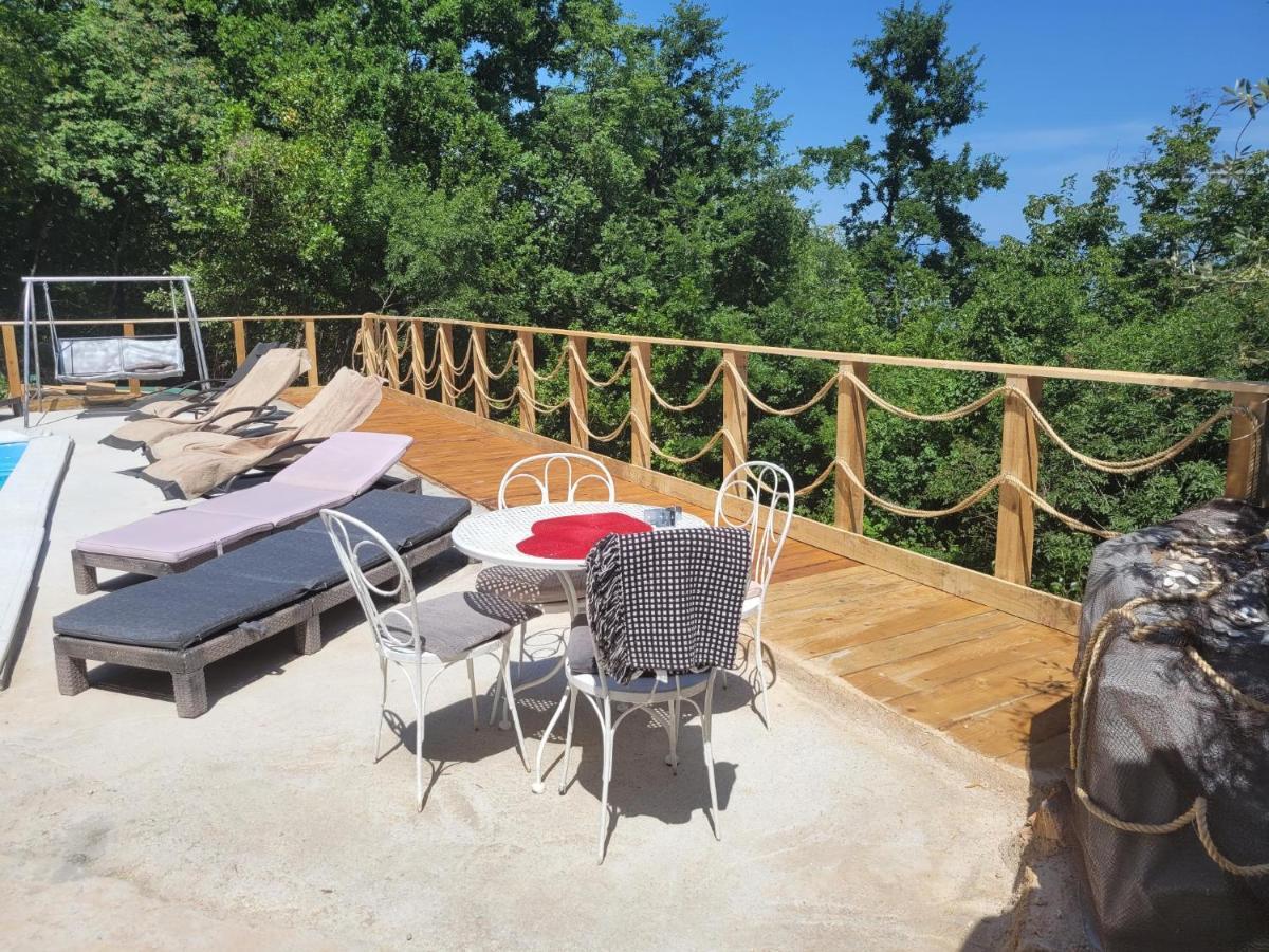 Ferienwohnung Mit Pool Kroatien Mit Meerblick Und Pool Lovran Luaran gambar