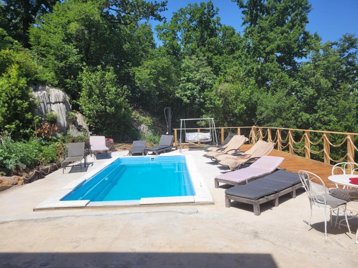 Ferienwohnung Mit Pool Kroatien Mit Meerblick Und Pool Lovran Luaran gambar