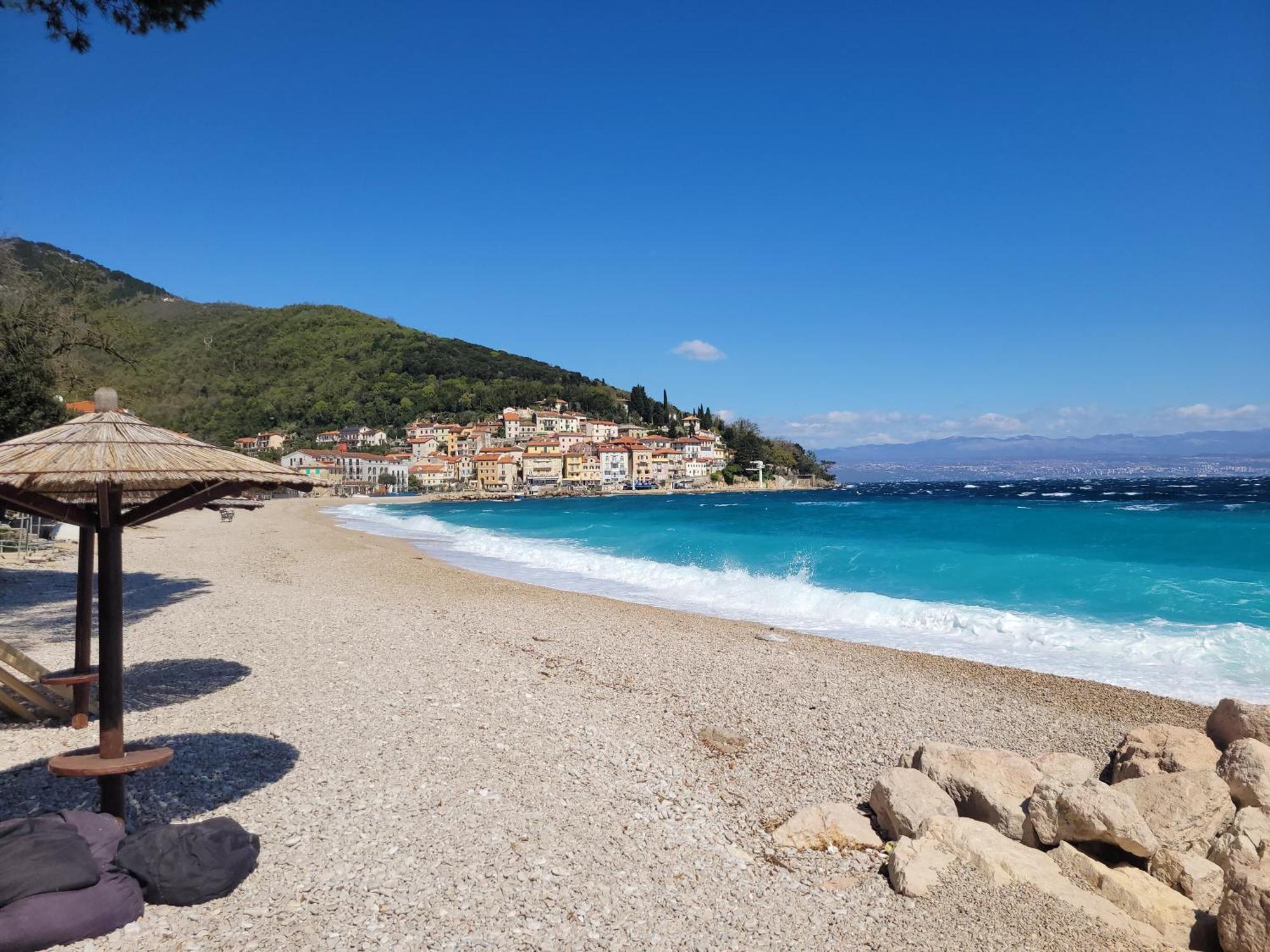 Ferienwohnung Mit Pool Kroatien Mit Meerblick Und Pool Lovran Luaran gambar